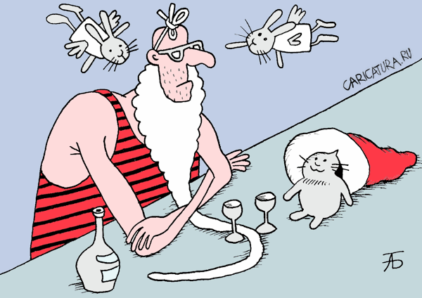 Карикатура "Нелёгкая это работа", Александр Бобырь