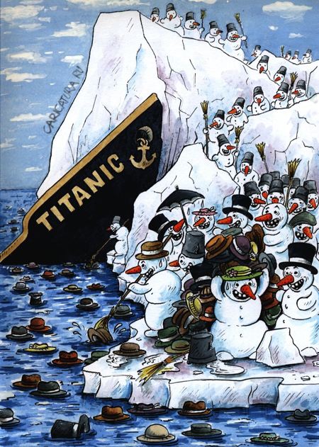 Карикатура "Титаник", Виктор Богданов