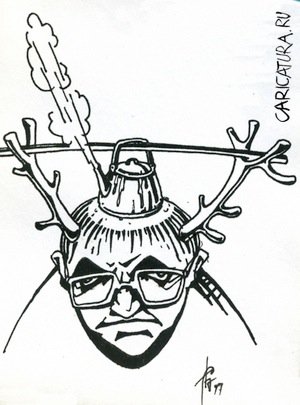 Карикатура "Кипит", Сергей Бревнов