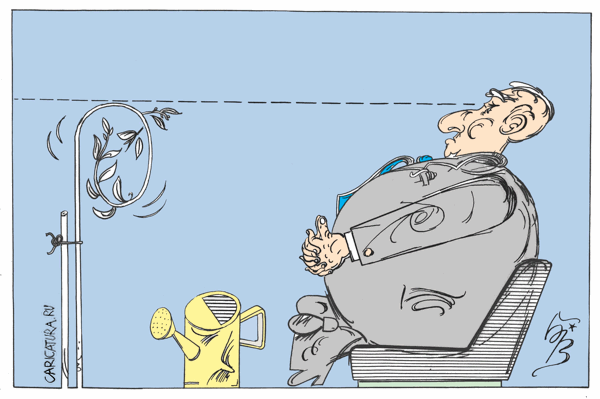 Карикатура "Взгляд", Владимир Бровкин