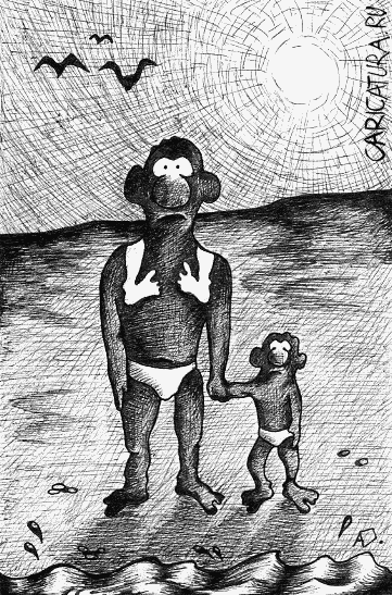 Карикатура "Загар", Алексей Бугриев