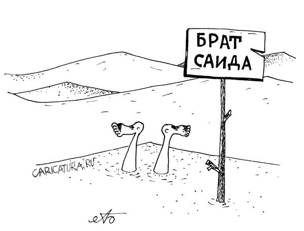 Карикатура "Брат Саида", Александр Булай