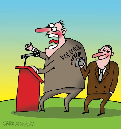 Карикатура "Оратор", Артём Бушуев