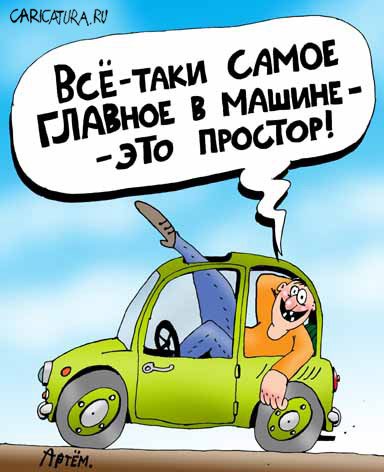 Карикатура "Простор", Артём Бушуев