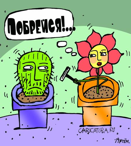 Карикатура "Щетина", Артём Бушуев
