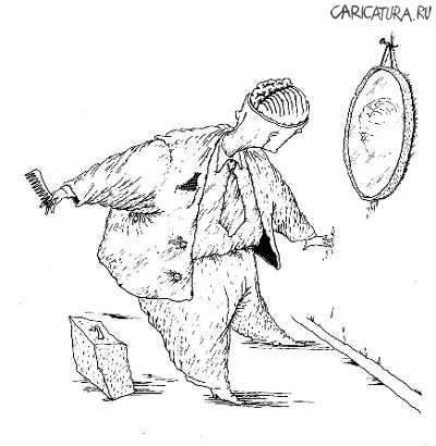 Карикатура "Прическа", Алексей Червяков