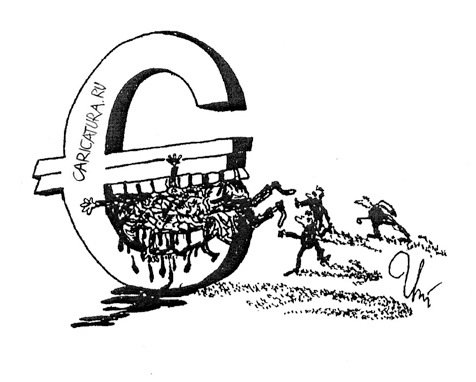 Карикатура "Евромагнит", Ион Кожокару