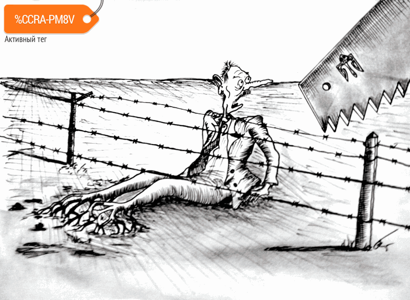 Карикатура "На границе", Ион Кожокару