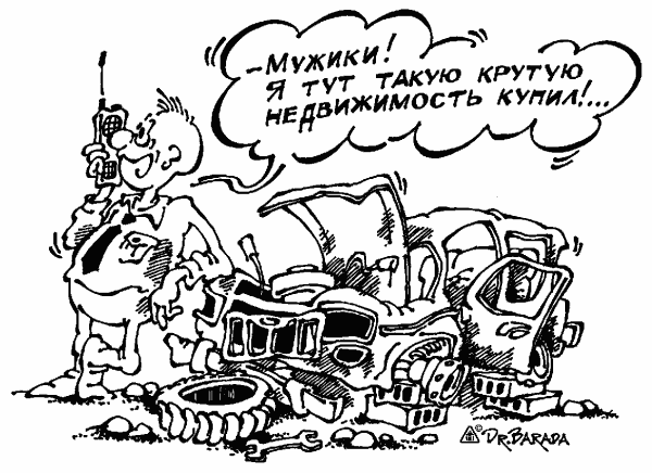 Карикатура "Крутая недвижимость", Олег Черновольцев