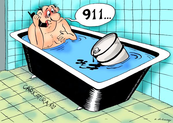 Карикатура "911", Александр Дубовский