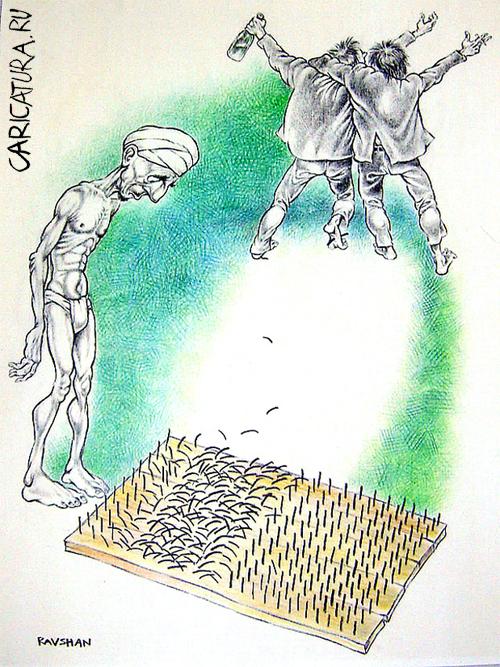Карикатура "Нам все нипочем!", Равшан Эгамбердиев