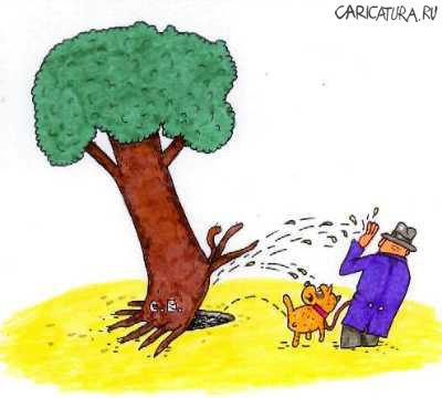 Карикатура "Дерево", Сергей Ермилов