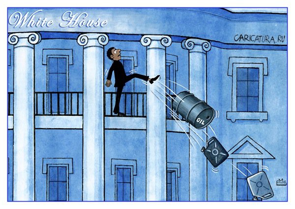 Карикатура "Обама", Махмуд Эшонкулов