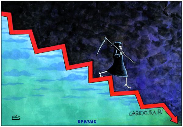 Карикатура "Спад", Махмуд Эшонкулов