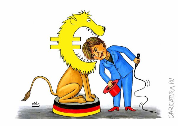 Карикатура "В пасти льва", Махмуд Эшонкулов