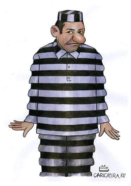 Карикатура "Заключенный", Махмуд Эшонкулов