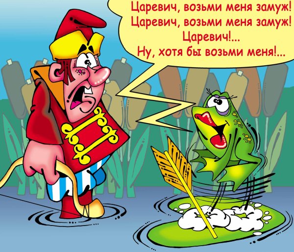 Карикатура "Царевна-лягушка", Кирилл Фархутдинов