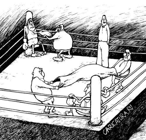 Карикатура "Cила в размере", Николай Гаврицков
