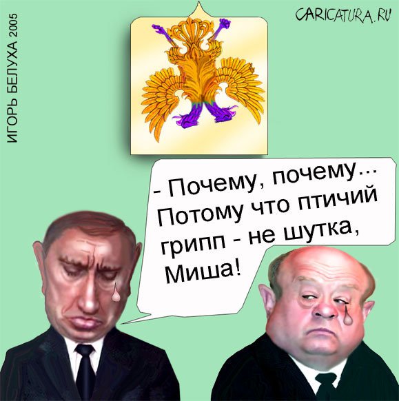 Карикатура "Прерванный полет", Игорь Белуха