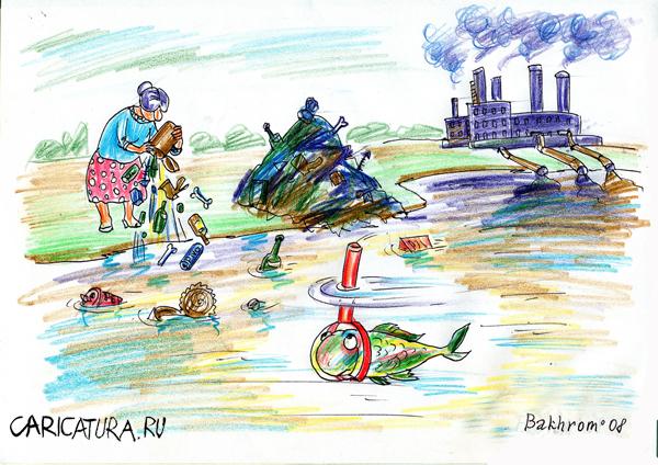 Карикатура "Нету больше выхода", Бахром Калонов