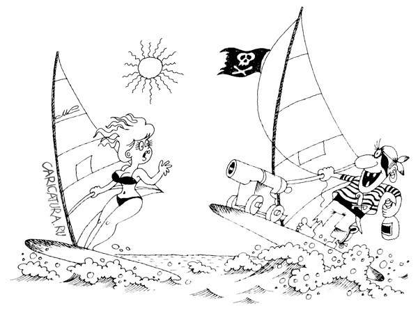 Карикатура "Пират", Константин Мошкин