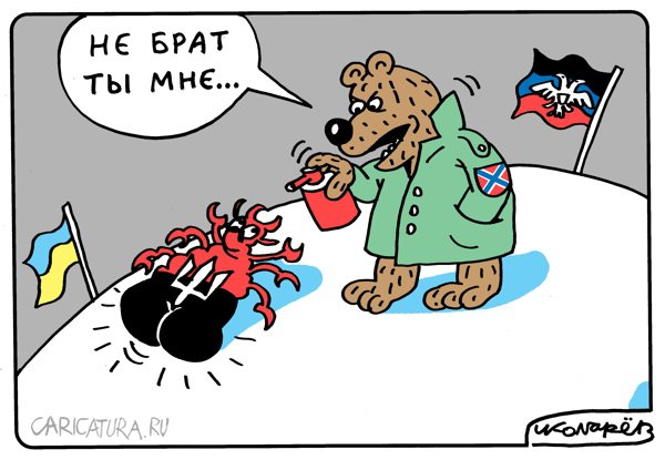 Карикатура "Не братья", Игорь Колгарев