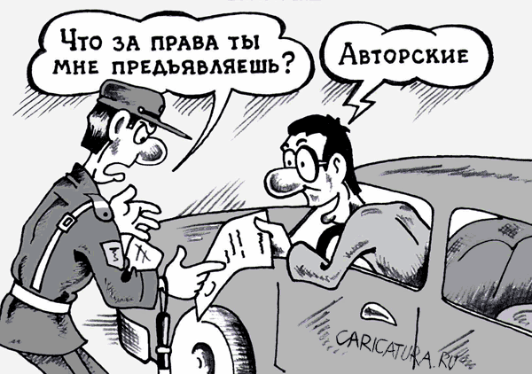 Карикатура "Другие права", Сергей Комаров