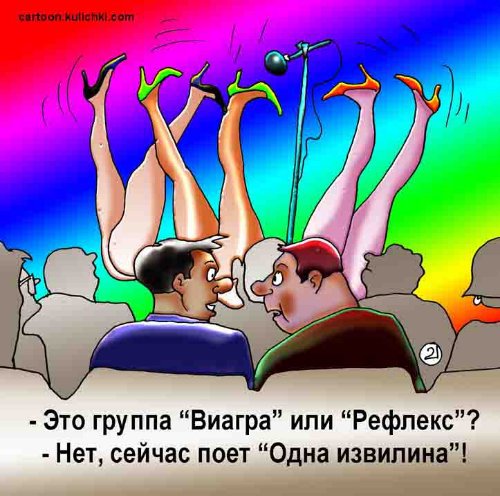 Карикатура "Одна извилина", Евгений Кран