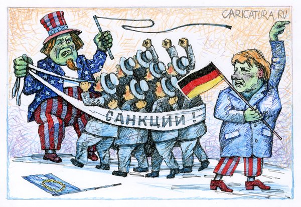 Карикатура "Не сметь с хозяином спорить!", Василий Куричев