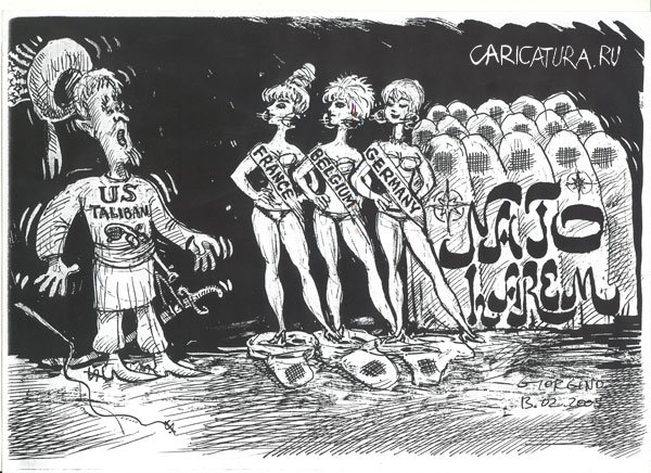 Карикатура "Турецкий запрет", Георгий Лабунин