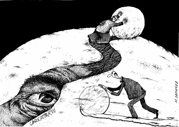 Карикатура "Оттепель", Михаил Ларичев