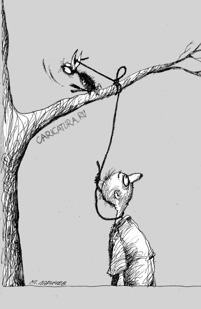 Карикатура "Петелька", Михаил Ларичев