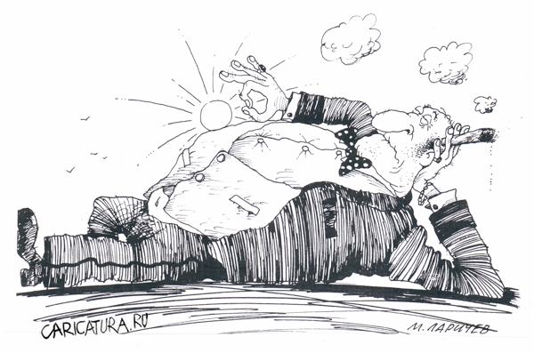 Карикатура "Солнышко", Михаил Ларичев