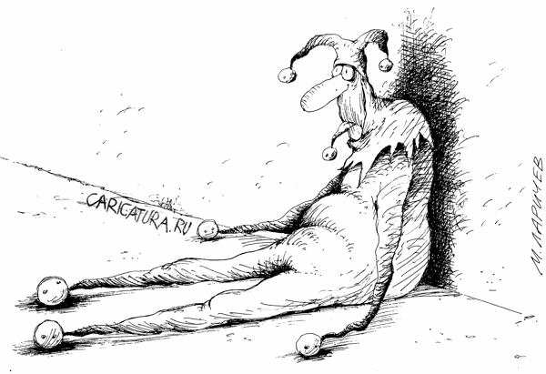 Карикатура "Язык до Киева...", Михаил Ларичев