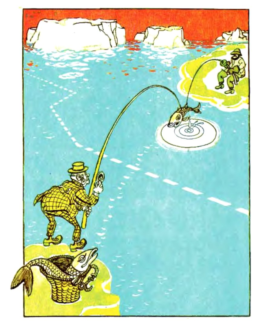 Карикатура "Ловля рыбы... в чужой воде", Гиви Ломидзе