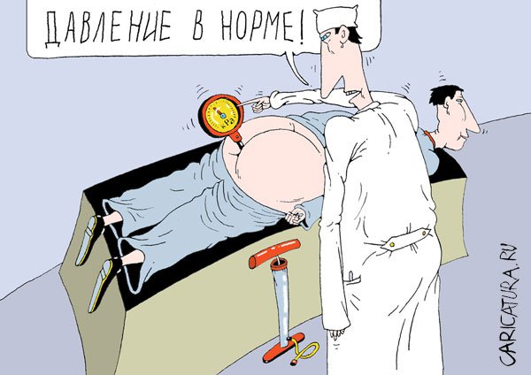 Карикатура "Давление в норме", Игорь Лукьянченко