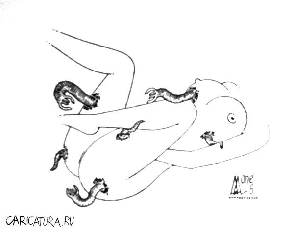 Карикатура "Червоточина", Андрей Лупин