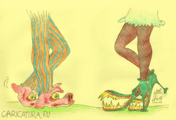 Карикатура "Обувь", Андрей Лупин