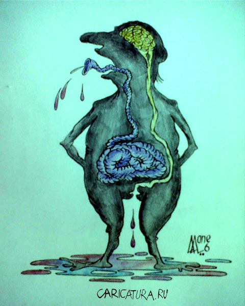 Карикатура "Реальная анатомия", Андрей Лупин