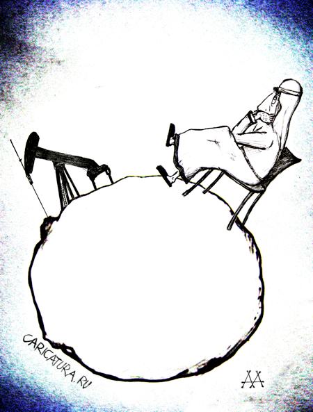 Карикатура "Маленький шейх", Антон Малашенко