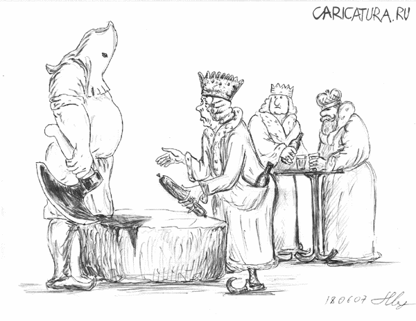 Карикатура "Необычное задание", Михаил Марченков