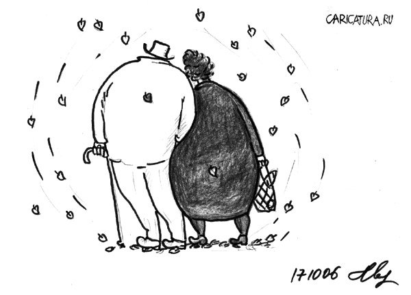 Карикатура "Вместе", Михаил Марченков