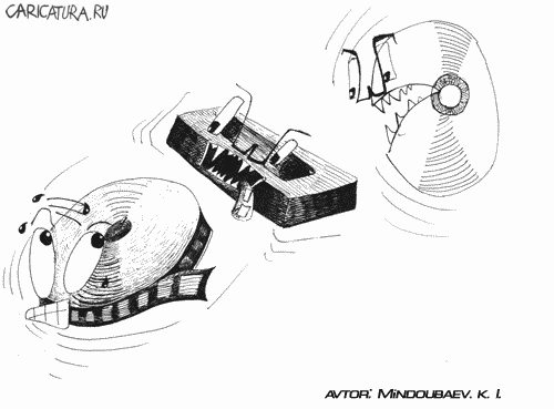 Карикатура "Кино сегодня - 1", Камиль Миндубаев