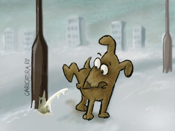 Карикатура "Зззима", Мирослав Мирчев