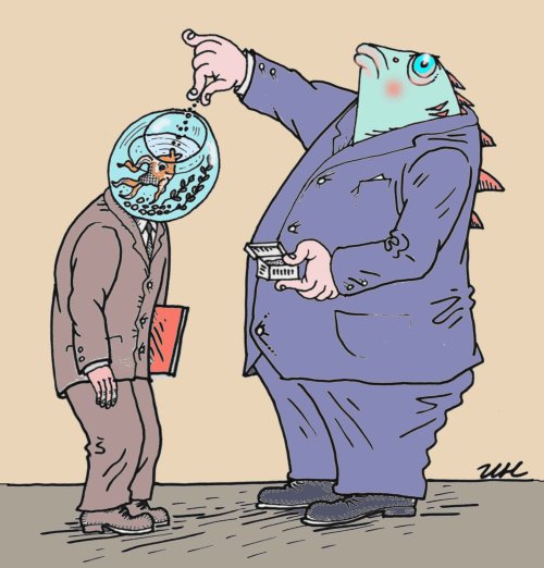 Карикатура "Босс", Игорь Никитин
