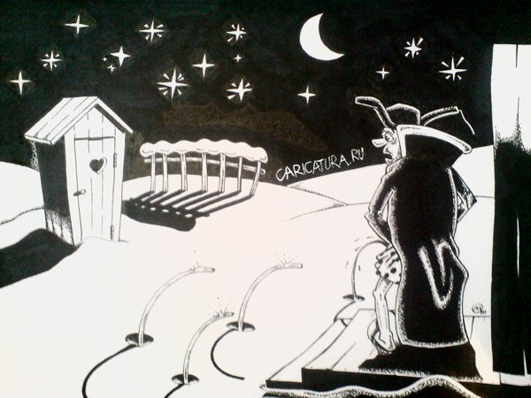 Карикатура "Морозная ночь", Максим Осипов