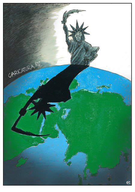 Карикатура "Факел свободы", Николай Свириденко