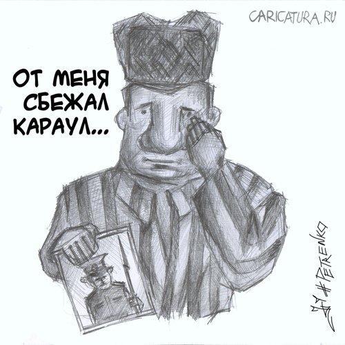 Карикатура "Караул", Андрей Петренко