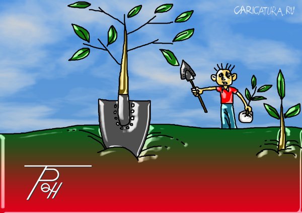 Карикатура "Лопата", Фам Ван Ты