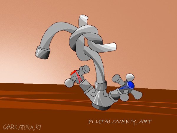 Карикатура "Кран", Валерий Плуталовский
